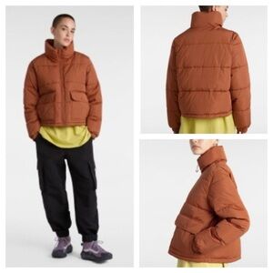 Vans Rust Orange Puffer Jacket Aubrey Primaloft Puffer Jacket size L NWT